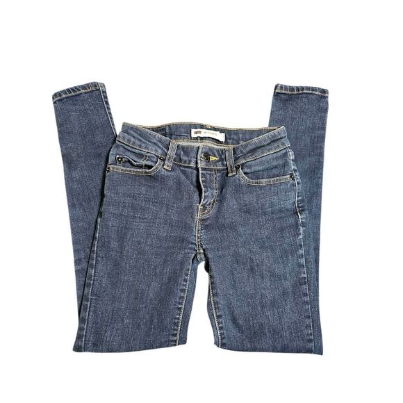 Levi's Blue Jeggings with Distressed Tapered Fit - Picture 2 of 7